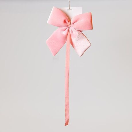 ΦΙΟΓΚΟΣ, ΒΕΛΟΥΔΙΝΟΣ ΡΟΖ, ΜΕ ΚΟΡΔΕΛΑ, 28cm