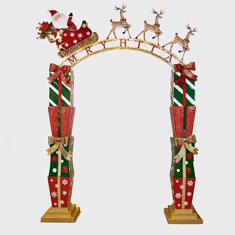 ΜΕΤΑΛΛΙΚΗ ΚΑΜΑΡΑ ΜΕ ΔΩΡΑ ΚΑΙ ΕΛΚΥΘΡΟ, 221x43x303cm