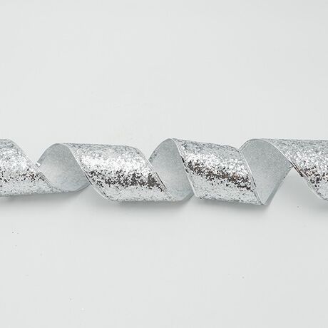 ΚΟΡΔΕΛΑ ME ΑΣΗΜΙ ΧΟΝΤΡΟΚΟΜΜΕΝΟ GLITTER, 6.30cm, 10M