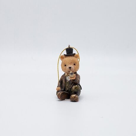 ΣΤΟΛΙΔΙ ΠΟΛΥΡΕΖΙΝ, ΑΡΚΟΥΔΑΚΙ ΚΑΘΙΣΤΟ VINTAGE ΜΕ ΠΙΠΑ, 4.5x9.5cm