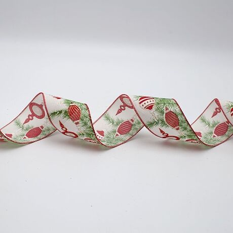 ΚΟΡΔΕΛΑ ΜΕ ΧΡΙΣΤΟΥΓΕΝΝΙΑΤΙΚΕΣ ΜΠΑΛΕΣ, 6.30cm, 10M