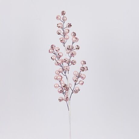 ΚΛΑΔΙ ΜΕ ΡΟΖ ΠΕΡΛΕ BERRY, 58cm