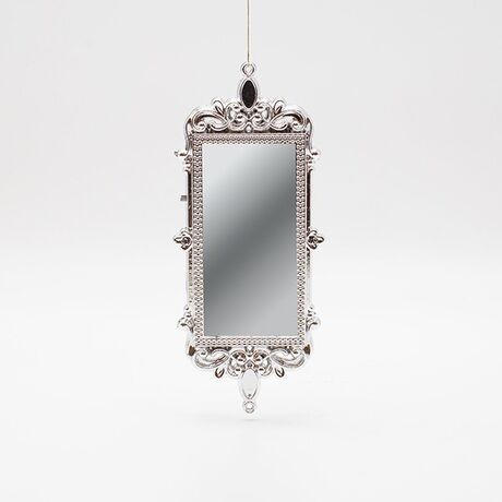 ΣΤΟΛΙΔΙ ΚΡΕΜΑΣΤΟ, VINTAGE ΚΑΘΡΕΦΤΗΣ, ΑΣΗΜΙ, 17,5x7cm