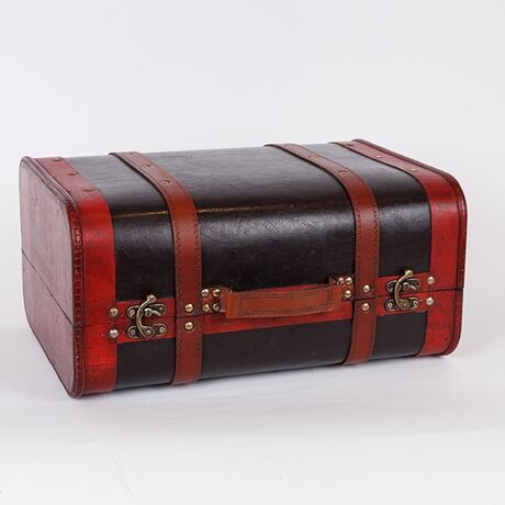 ΞΥΛΙΝΗ ΒΑΛΙΤΣΑ, ΚΑΦΕ VINTAGE, 40x30.5x19.5cm