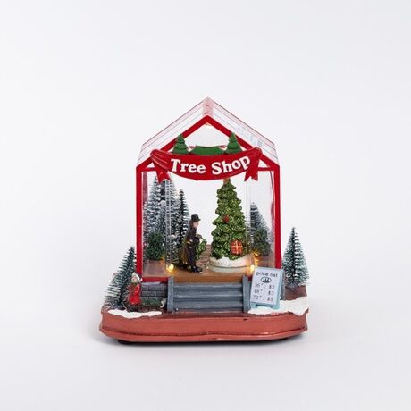 ΚΑΤΑΣΤΗΜΑ ΔΕΝΤΡΩΝ, ΜΕ ΦΩΣ ΚΑΙ ΚΙΝΗΣΗ, ΜΠΑΤΑΡΙΑΣ, 16.5x14.5x17.5cm