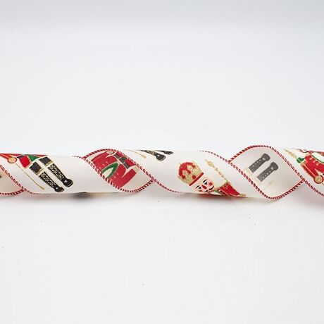 ΚΟΡΔΕΛΑ ΛΕΥΚΗ ΜΕ ΚΑΡΥΟΘΡΑΥΣΤΗ, 6.30cm, 10M