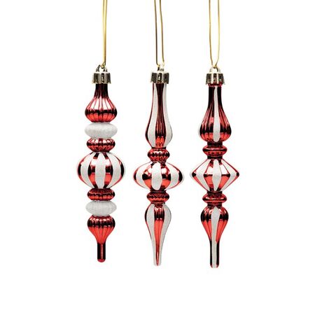 ΠΛΑΣΤΙΚΟΣ ΣΤΑΛΑΚΤΙΤΗΣ, ΚΟΚΚΙΝΟ ΜΕ ΛΕΥΚΟ, ΣΕΤ 3ΤΜΧ, 13cm