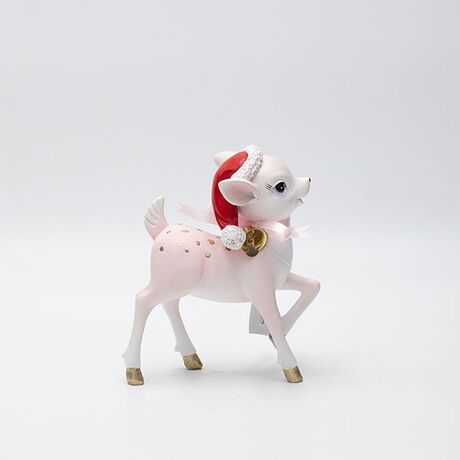 ΕΛΑΦΑΚΙ ΠΟΛΥΡΕΖΙΝ, ΡΟΖ, ΜΕ ΣΚΟΥΦΑΚΙ, 11.5x6x13.3cm