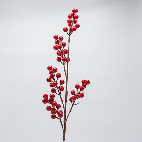 ΚΛΑΔΙ ΠΛΟΥΜΙΣΤΟ ΜΕ ΚΟΚΚΙΝΑ BERRIES, 70cm