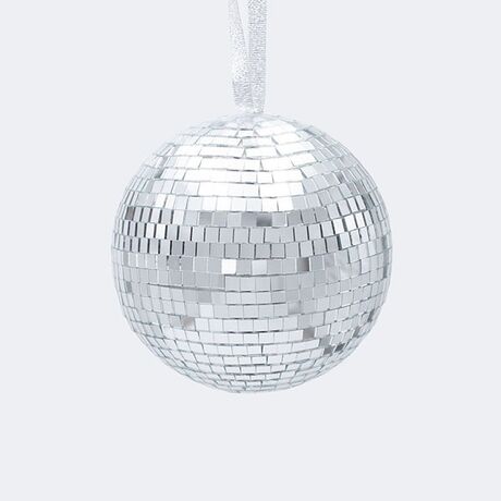 ΓΥΑΛΙΝΗ ΜΠΑΛΑ, ΝΤΙΣΚΟ, ΑΣΗΜΙ, 12cm