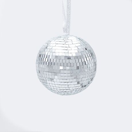 ΓΥΑΛΙΝΗ ΜΠΑΛΑ, ΝΤΙΣΚΟ, ΑΣΗΜΙ, 10cm