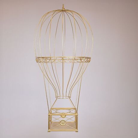 ΜΕΤΑΛΛΙΚΟ ΑΕΡΟΣΤΑΤΟ, ΧΡΥΣΟ, 60x60x122cm