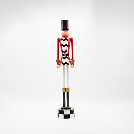 ΜΕΤΑΛΛΙΚΟΣ ΚΑΡΥΟΘΡΑΥΣΤΗΣ, ΜΑΥΡΟ ΚΑΡΟ ΜΕ ΚΟΚΚΙΝΟ, 60cm