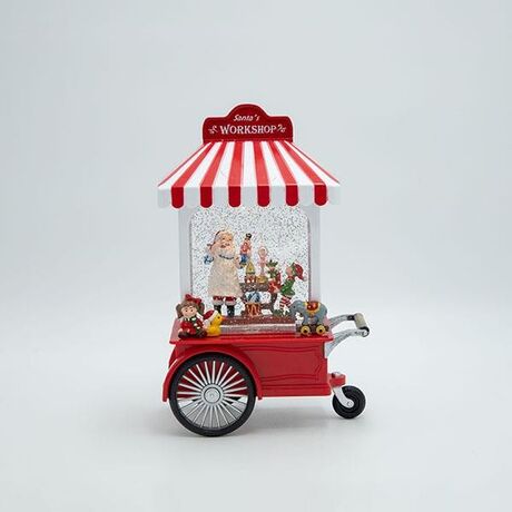 ΕΡΓΑΣΤΗΡΙ ΤΟΥ ΑΓΙΟΥ ΒΑΣΙΛΗ, ΜΕ ΝΕΡΟ ΣΤΟ ΕΣΩΤΕΡΙΚΟ, ΦΩΤΙΖΟΜΕΝΟ, ΜΠΑΤΑΡΙΑΣ, TIMER, 17.5x9x27cm