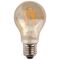ΛΑΜΠΑ ΚΟΙΝΗ LED CROSSED FILAMENT 7W E27 2400K 220-240V GOLD GLASS DIMMABLE