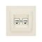 ΠΡΙΖΑ DATA CAT 6 RJ 45 ΔΙΠΛΗ ΜΠΕΖ