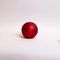 ΓΥΑΛΙΝΗ ΔΙΑΚΟΣΜΗΤΙΚΗ ΜΠΑΛΑ, ΚΟΚΚΙΝΗ ΜΑΤ, ΦΩΤΙΖΟΜΕΝΗ, ΜΕ ΛΟΥΝΑ ΠΑΡΚ, 15cm